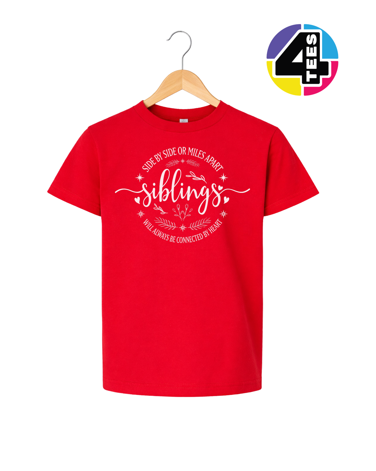 Siblings, Side by Side or Miles Apart Youth Tee