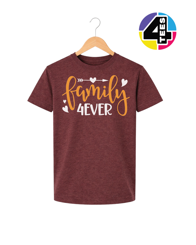 Family Forever Script Youth Tee