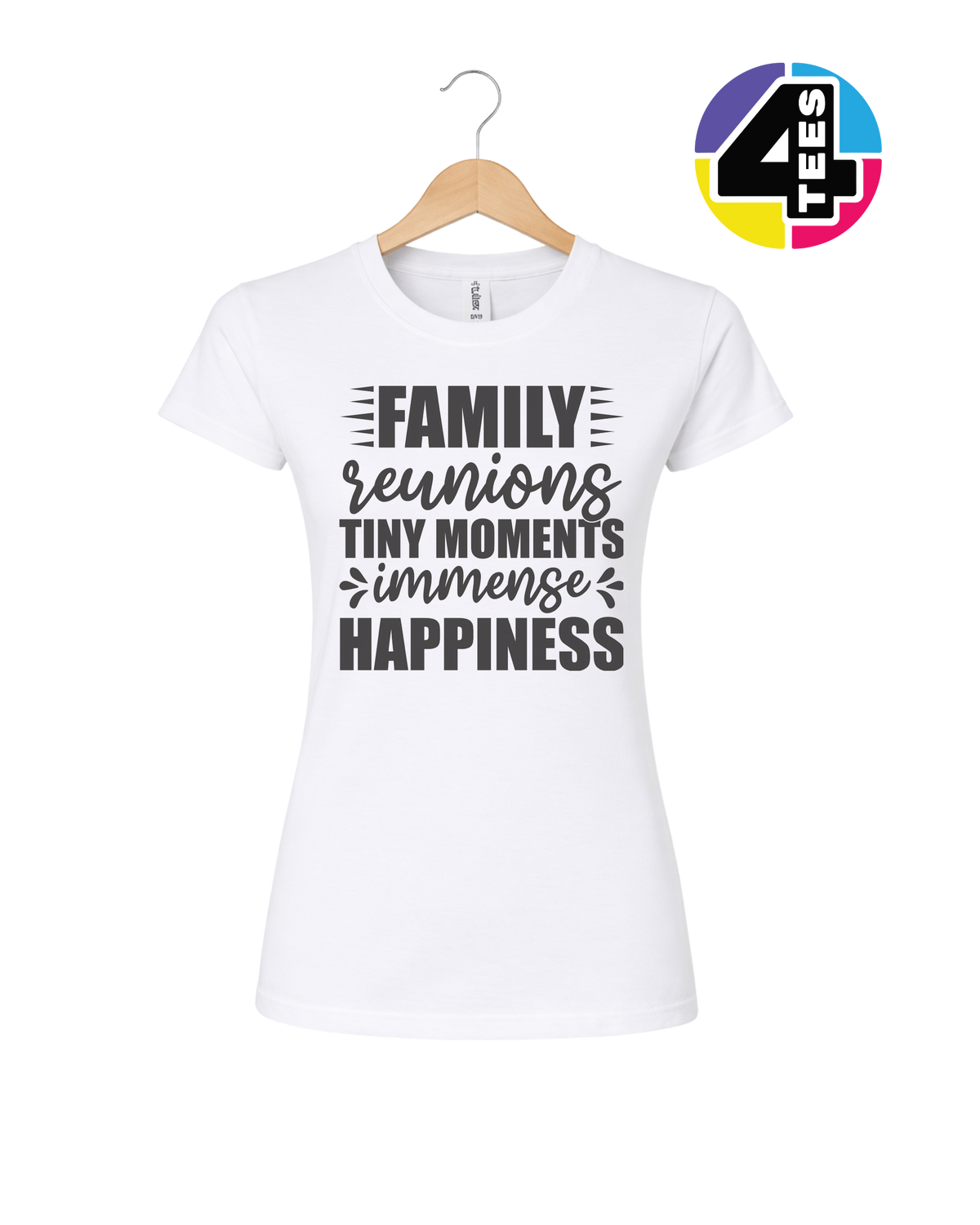 Family: Tiny Moments, Immense Happiness Women's Tee