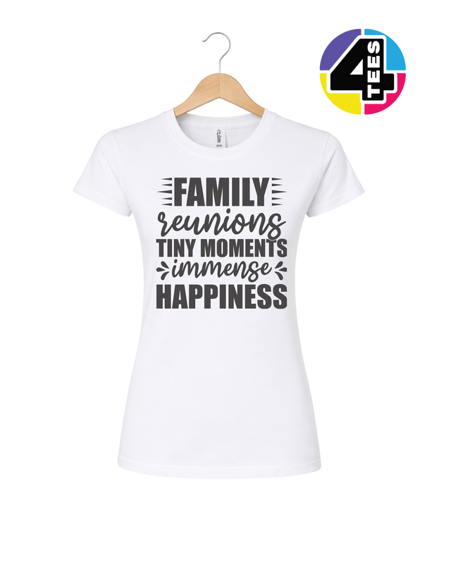 Family: Tiny Moments, Immense Happiness Women's Tee