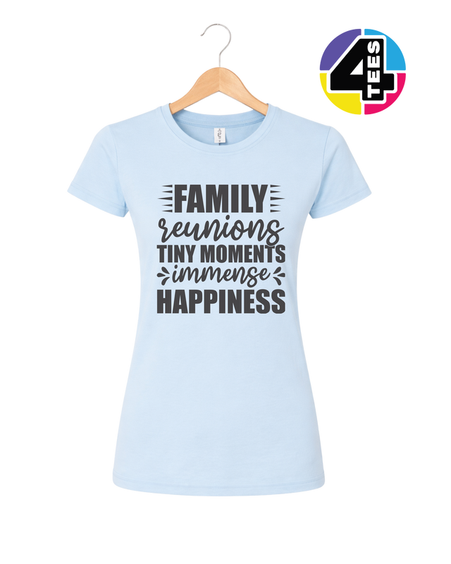 Family: Tiny Moments, Immense Happiness Women's Tee