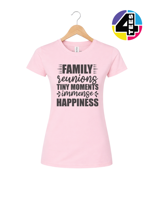 Family: Tiny Moments, Immense Happiness Women's Tee