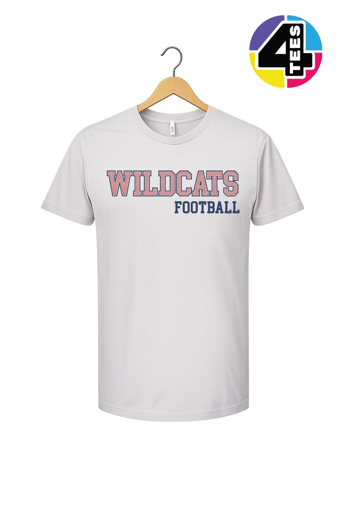Wildcats Spangle Football Tee