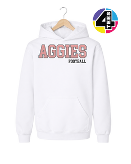 Aggies Spangle Football Youth Hoodie