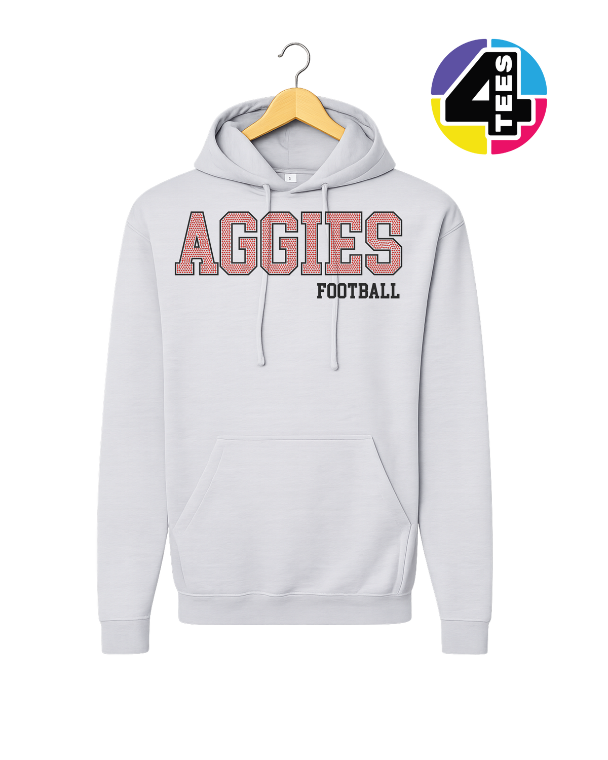 Aggies Spangle Football Hoodie
