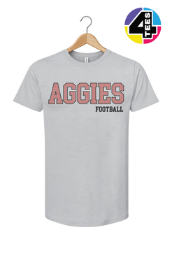 Aggies Spangle Football Tee