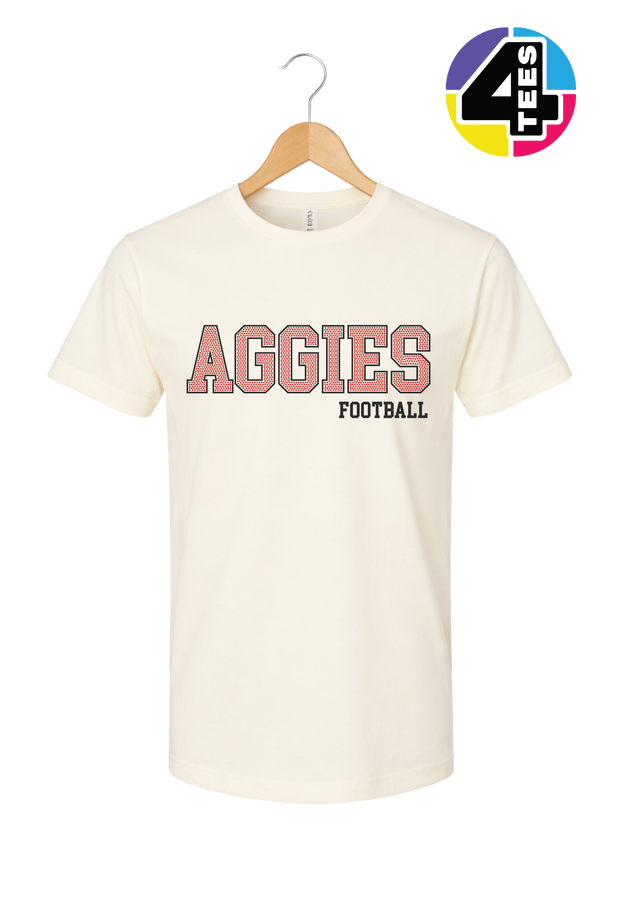 Aggies Spangle Football Tee