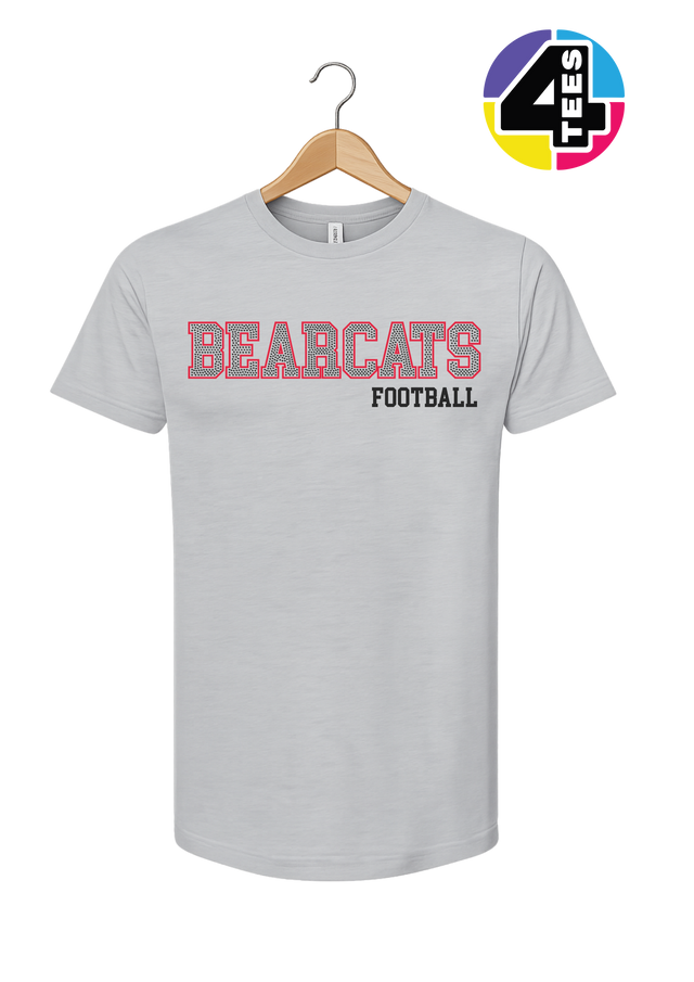 Bearcats Spangle Football Tee