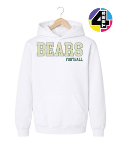 Bears Spangle Football Youth Hoodie