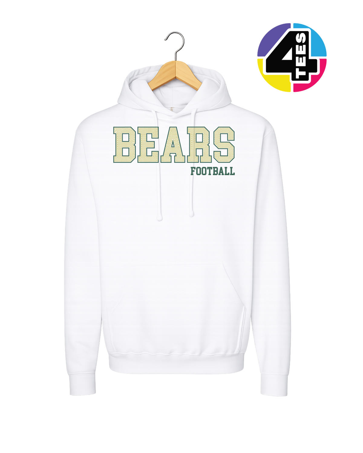 Bears Spangle Football Hoodie