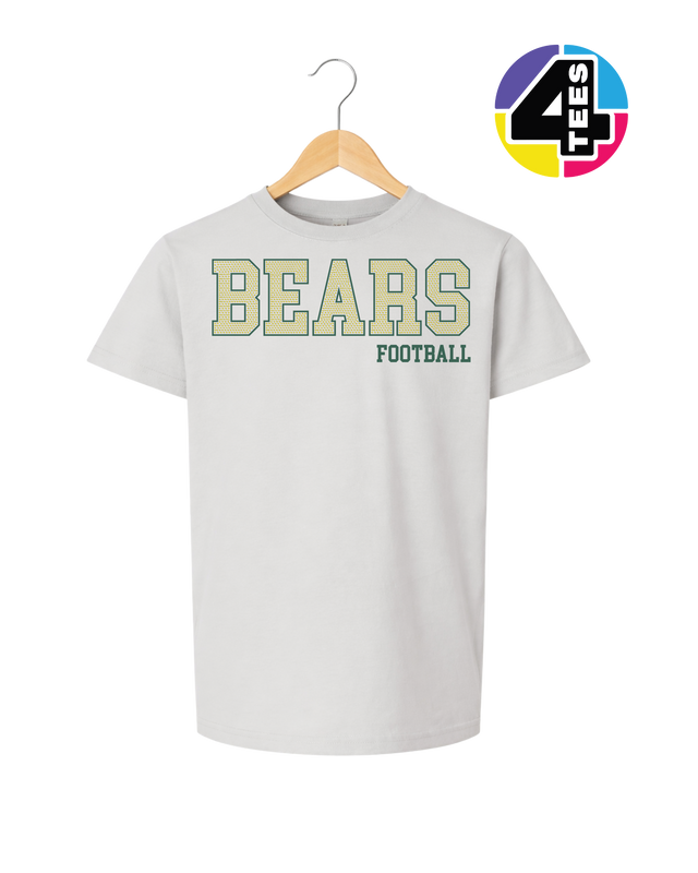 Bears Spangle Football Youth Tee