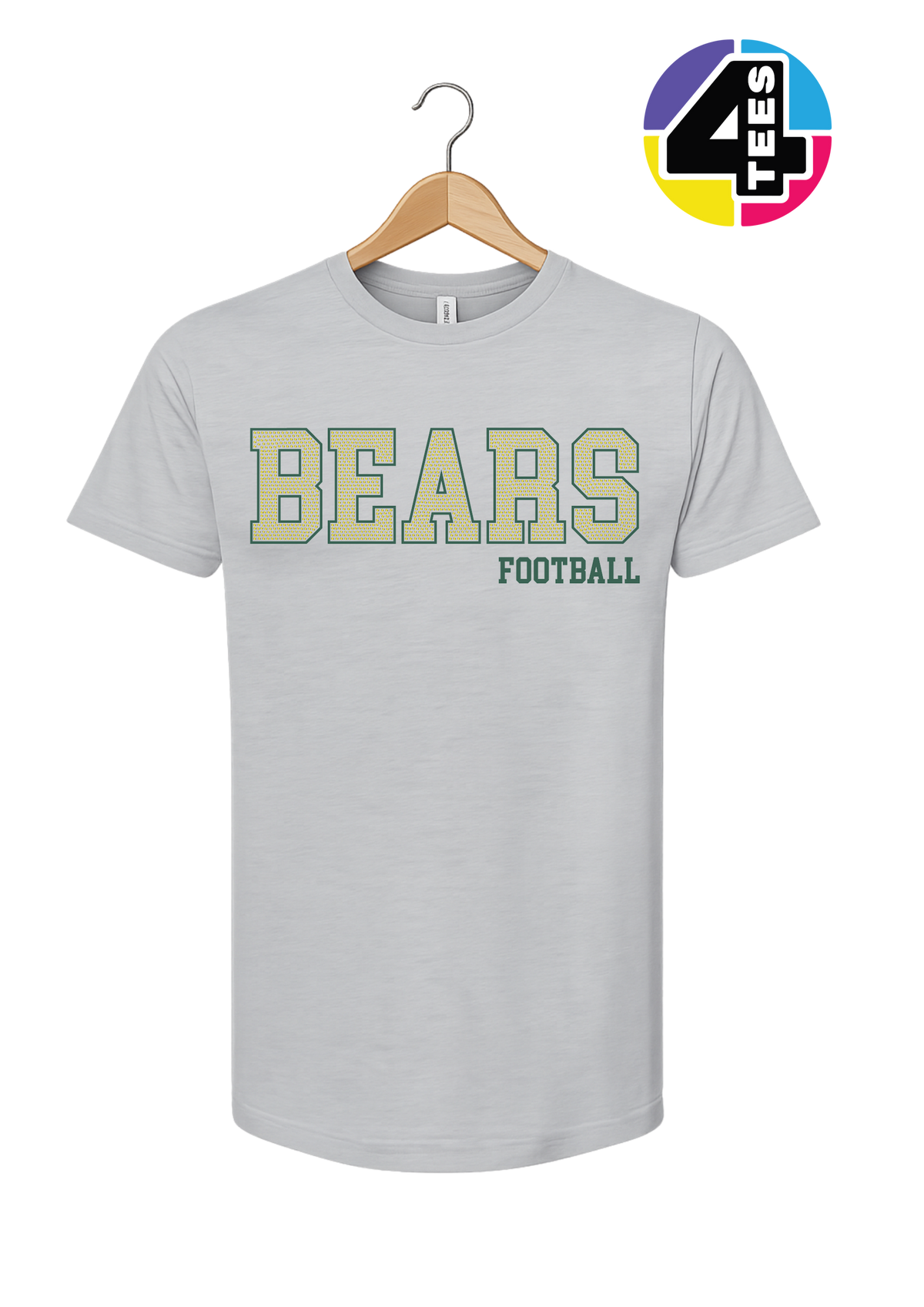 Bears Spangle Football Tee