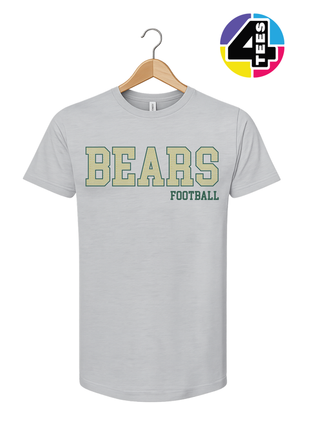Bears Spangle Football Tee