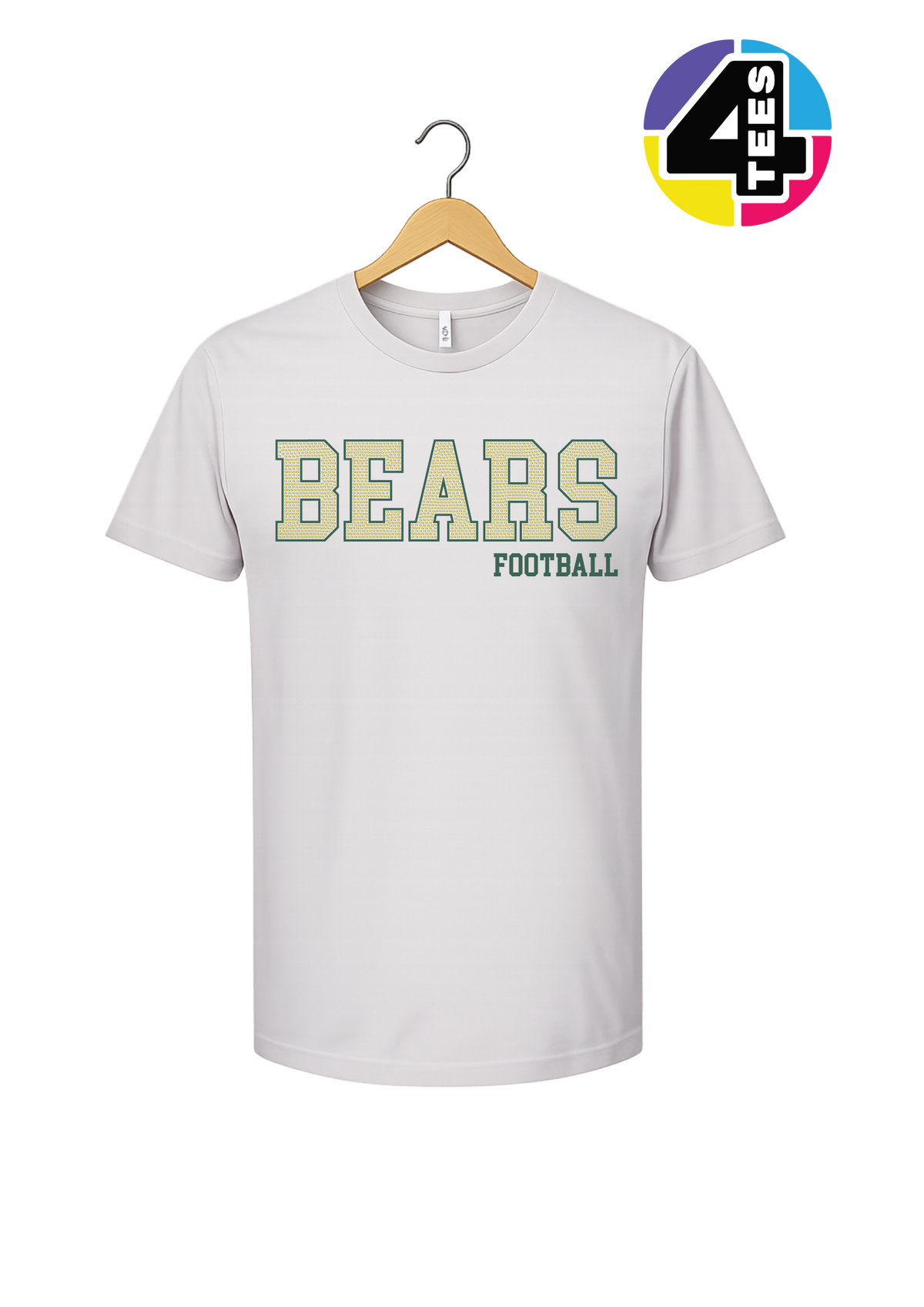 Bears Spangle Football Tee