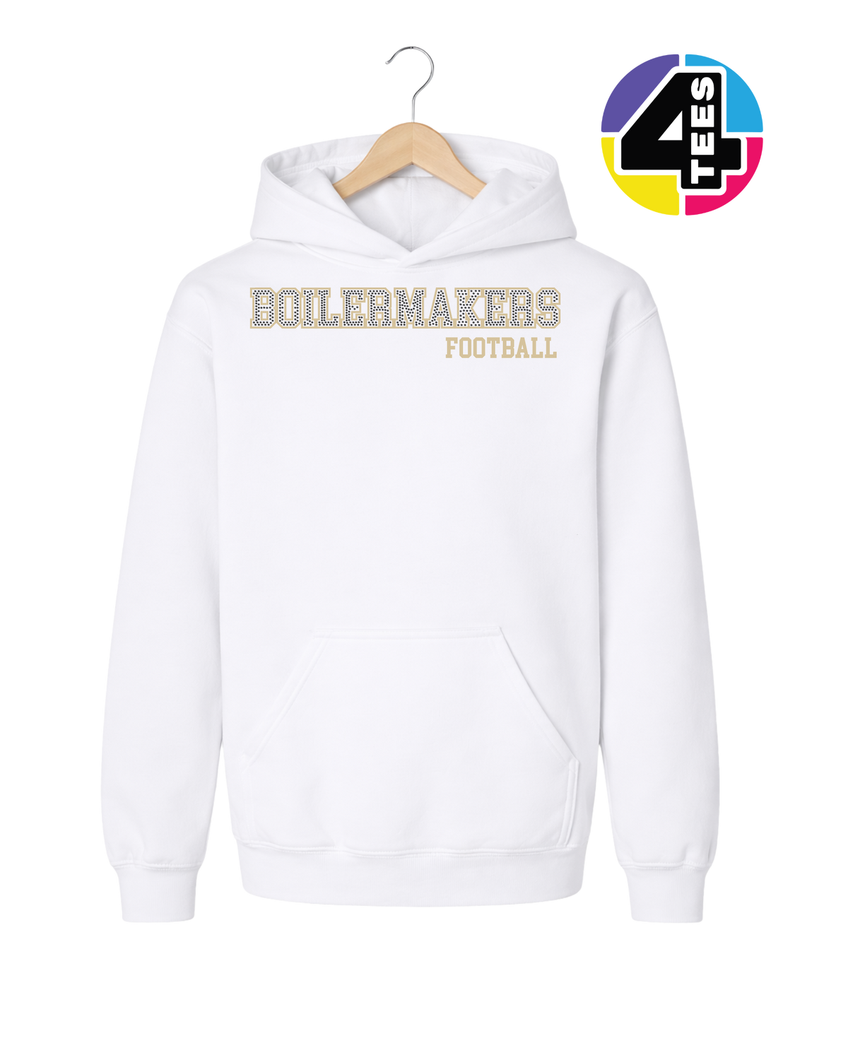 Boilermakers Spangle Football Youth Hoodie
