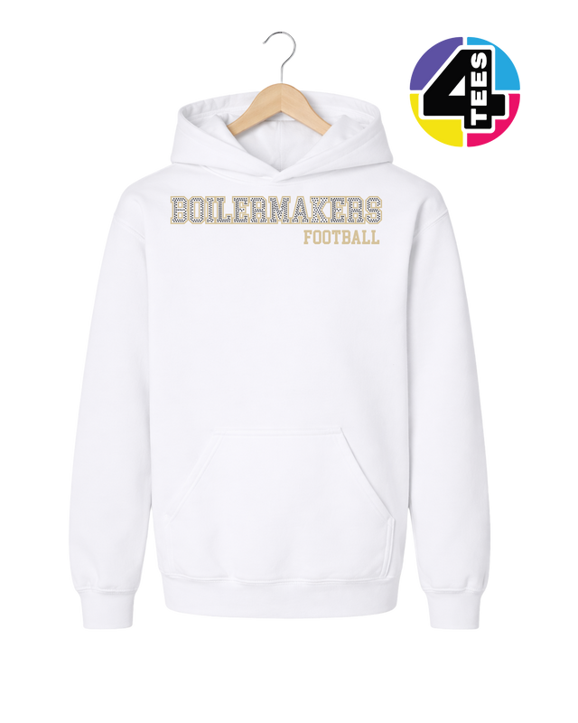 Boilermakers Spangle Football Youth Hoodie