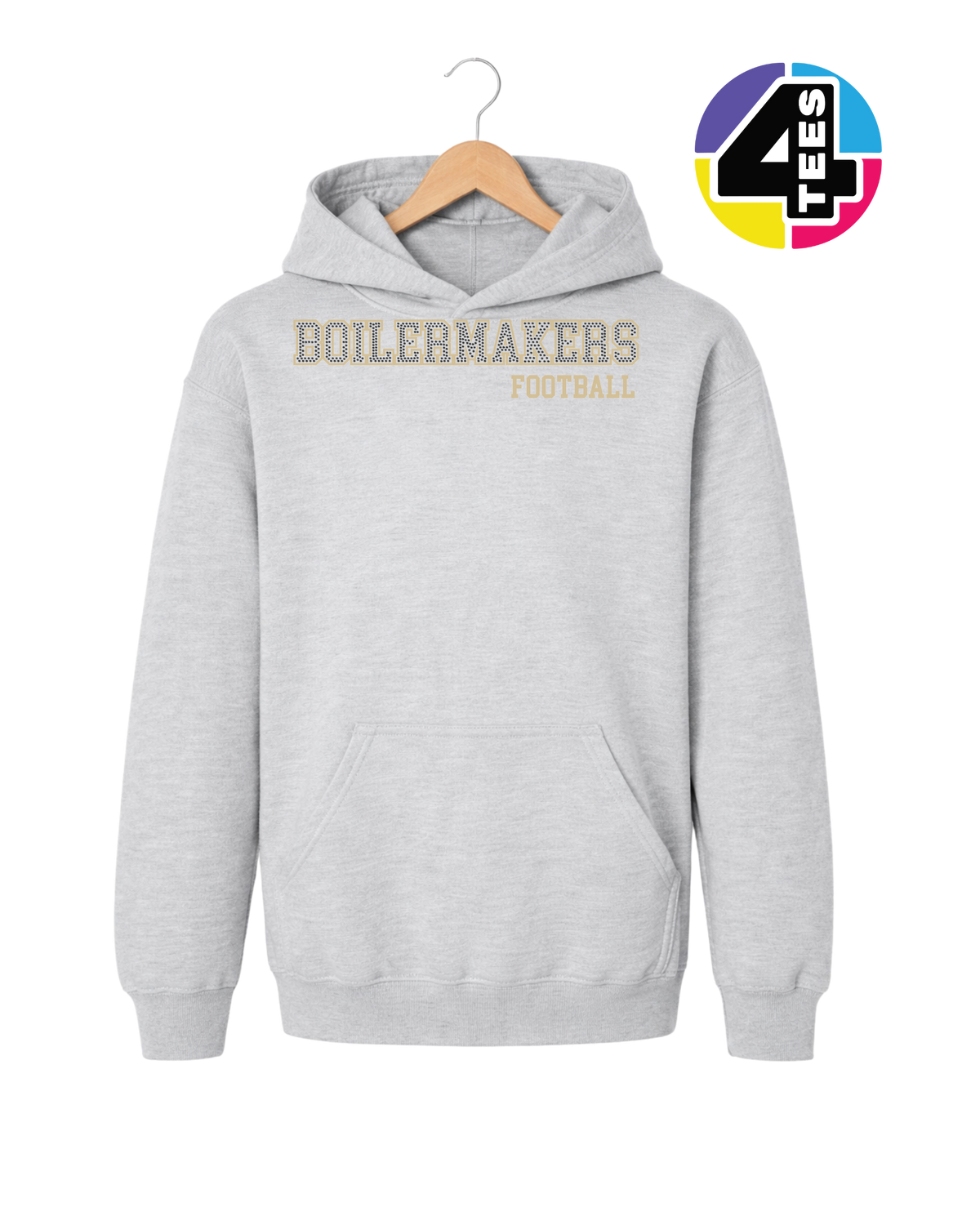 Boilermakers Spangle Football Youth Hoodie