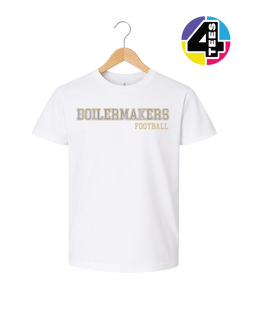 Boilermakers Spangle Football Youth Tee