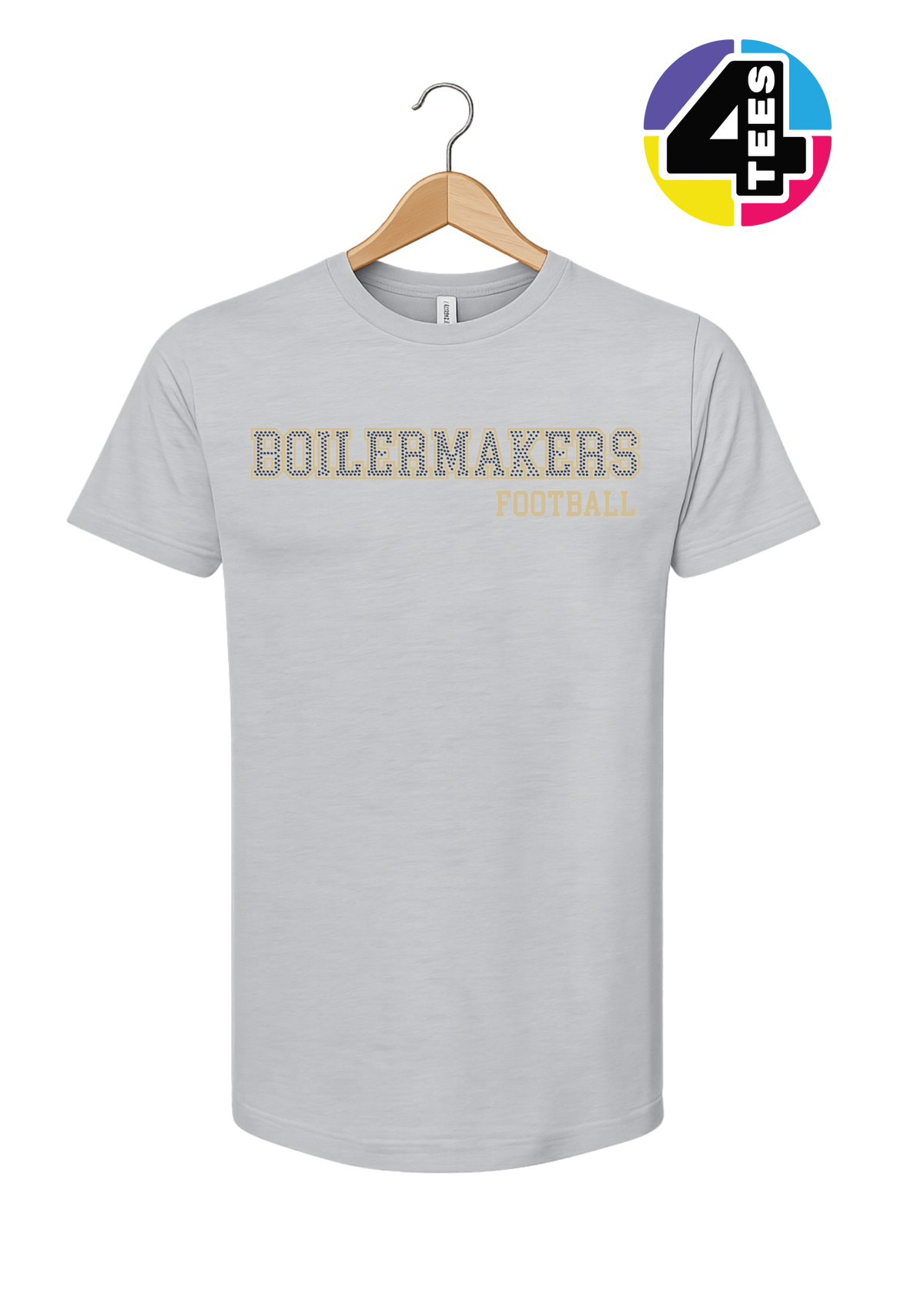 Boilermakers Spangle Football Tee
