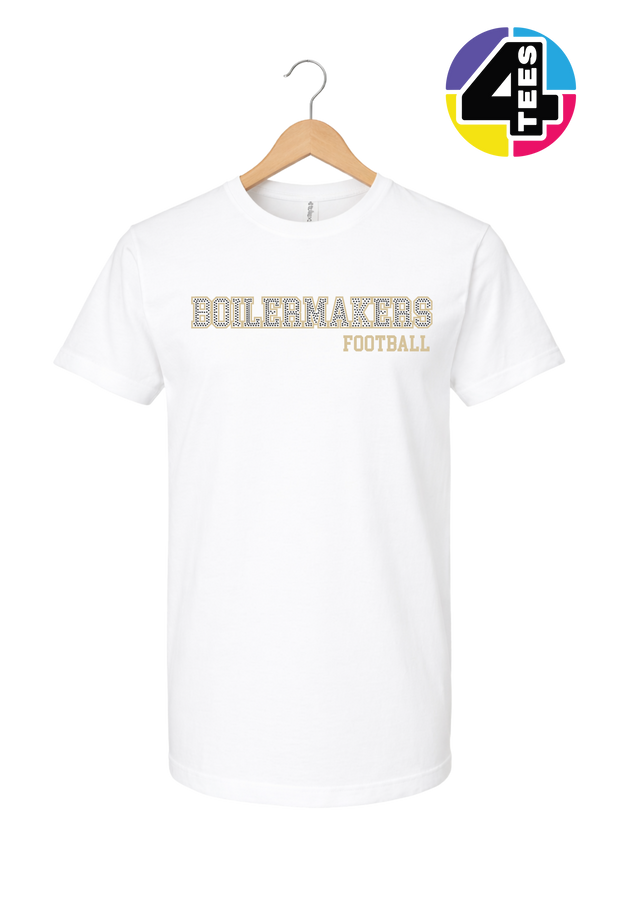 Boilermakers Spangle Football Tee