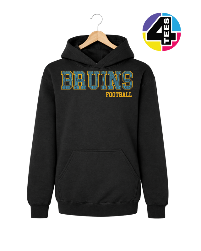 Bruins Spangle Football Youth Hoodie