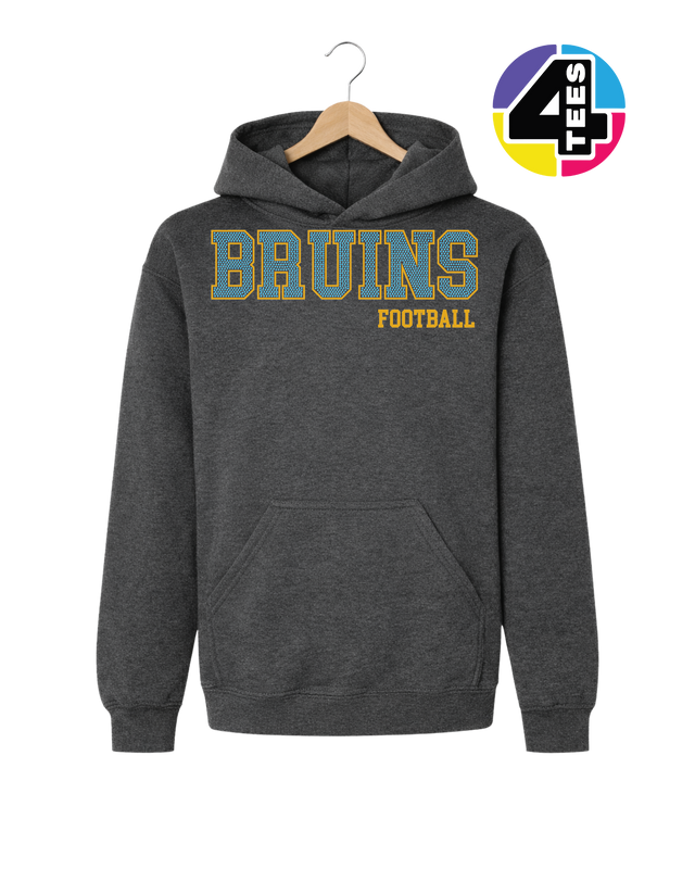 Bruins Spangle Football Youth Hoodie