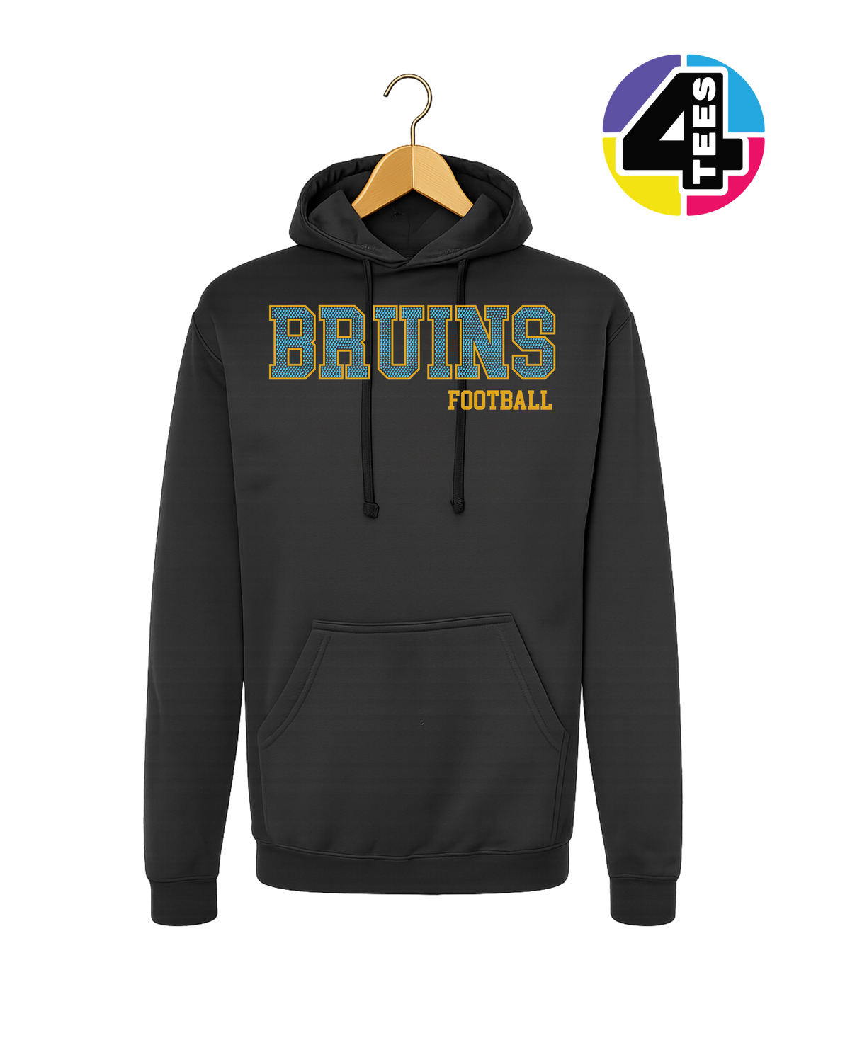 Bruins Spangle Football Hoodie