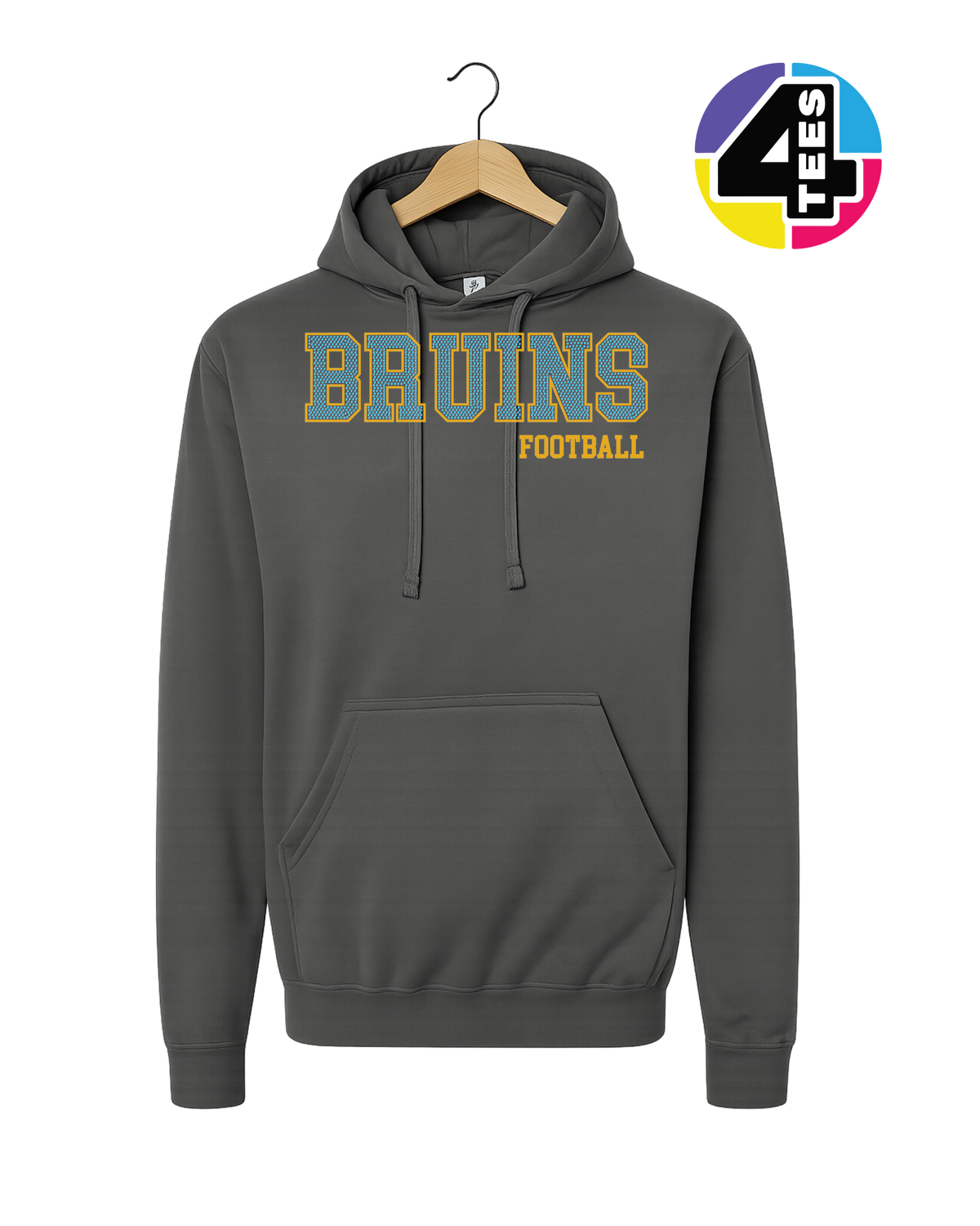 Bruins Spangle Football Hoodie