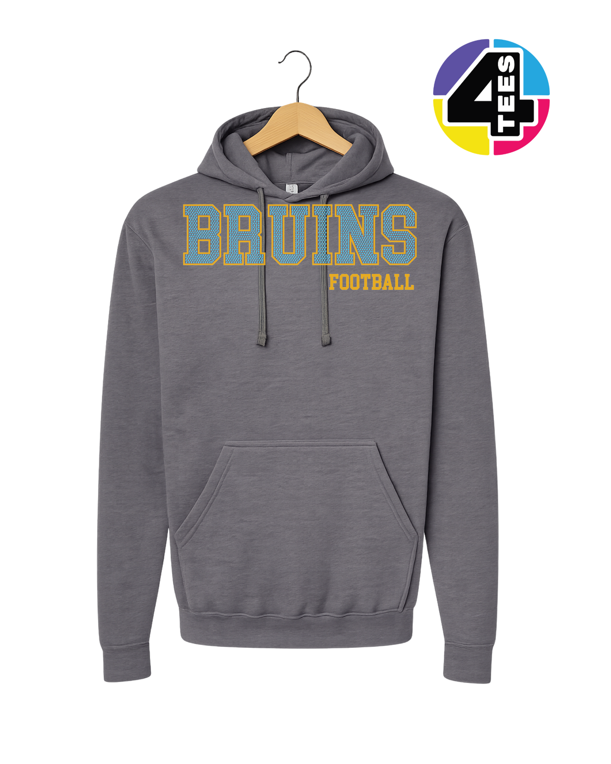Bruins Spangle Football Hoodie