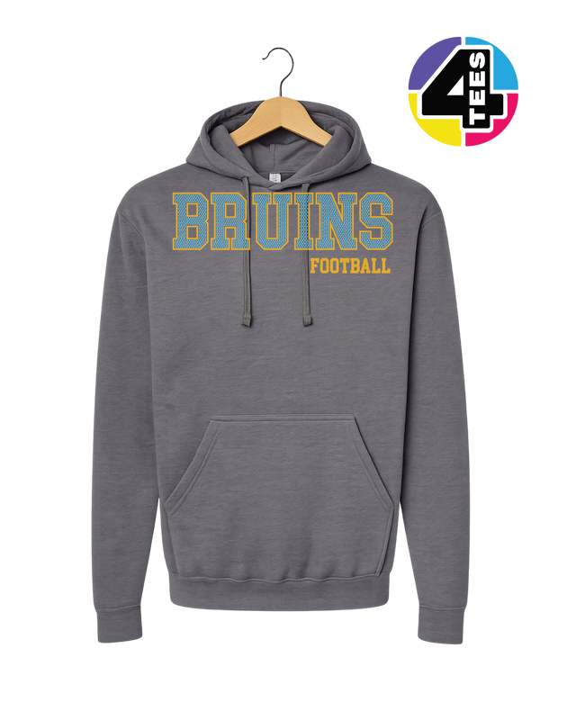 Bruins Spangle Football Hoodie