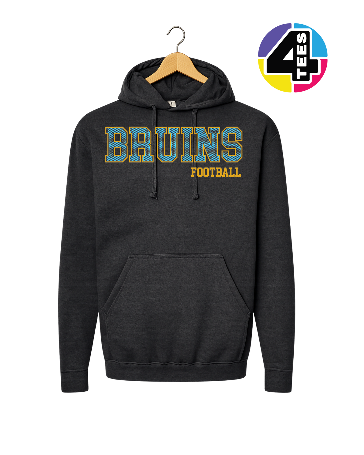 Bruins Spangle Football Hoodie
