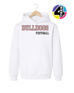 Bulldogs Spangle Football Youth Hoodie