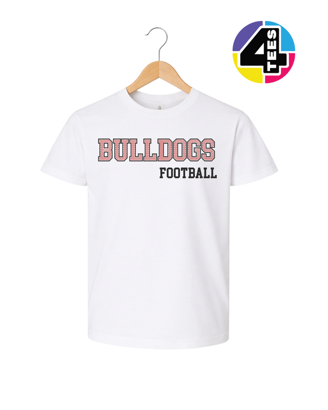 Bulldogs Spangle Football Youth Tee