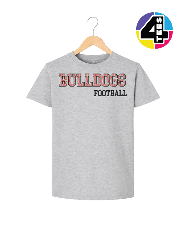 Bulldogs Spangle Football Youth Tee