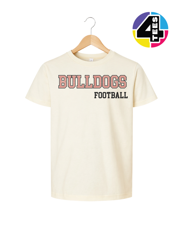 Bulldogs Spangle Football Youth Tee