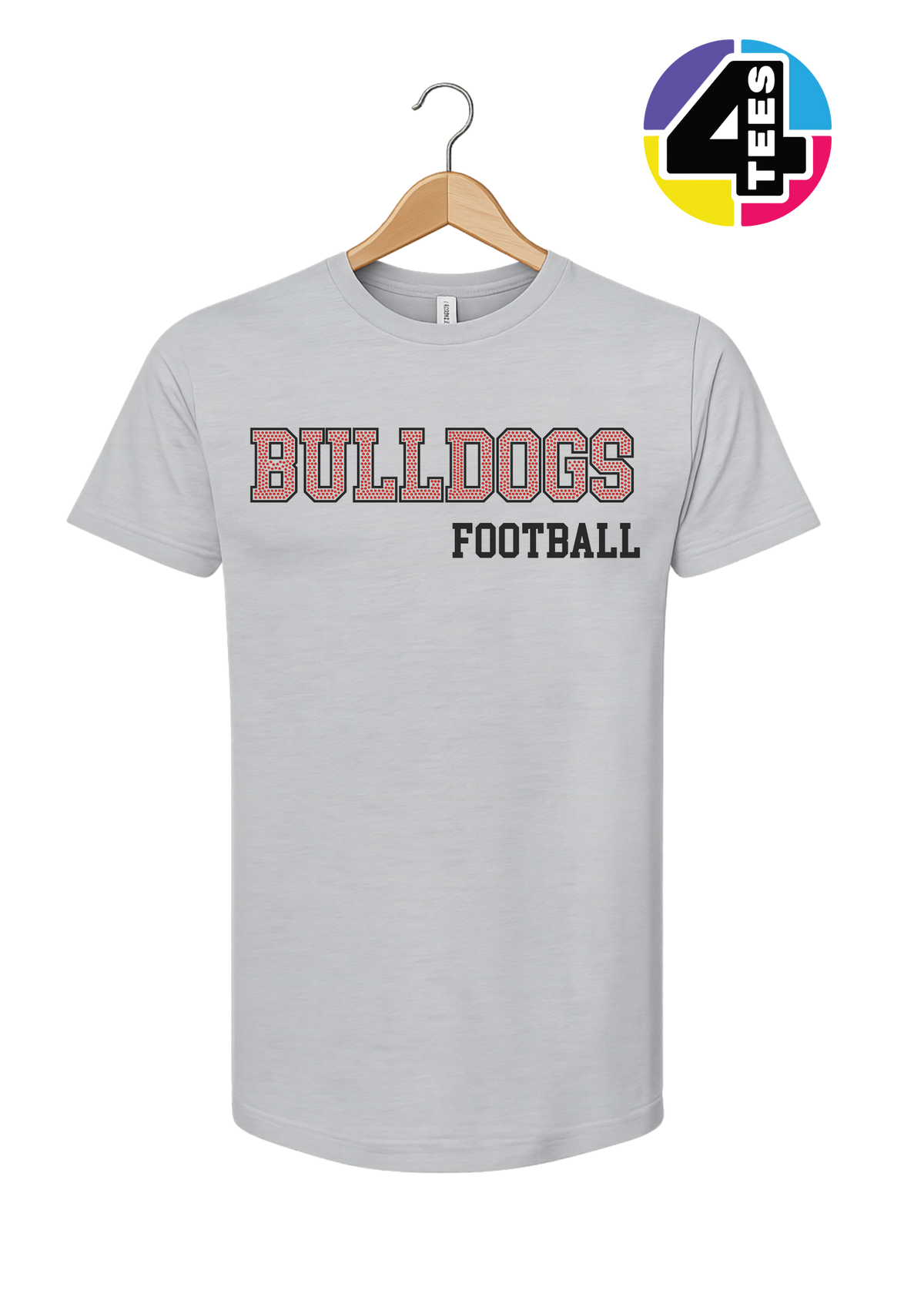 Bulldogs Spangle Football Tee