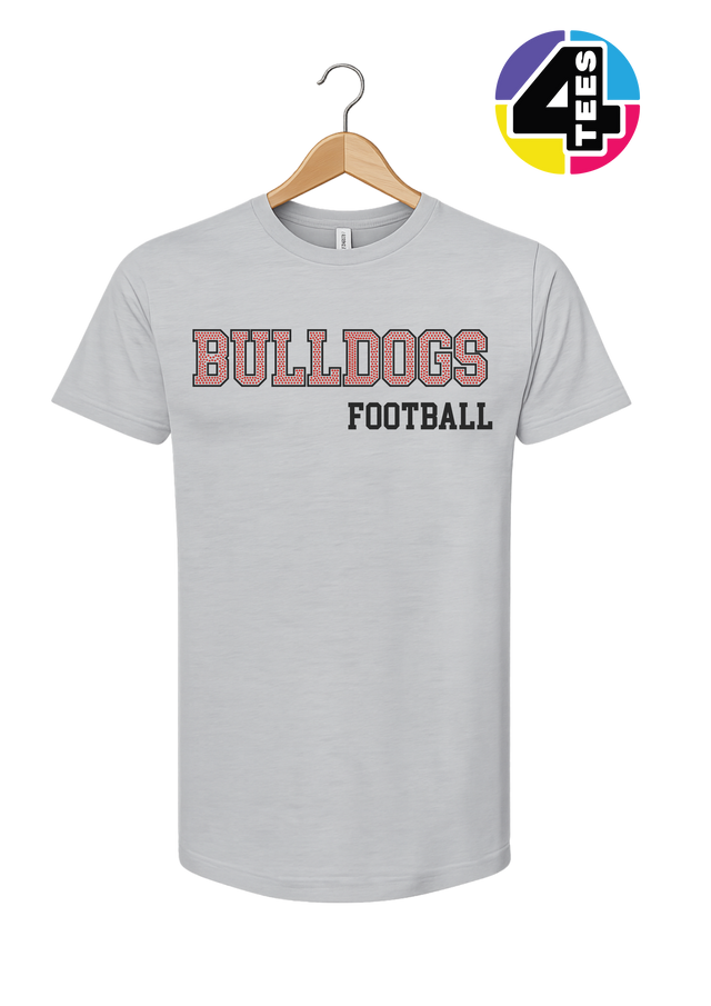 Bulldogs Spangle Football Tee
