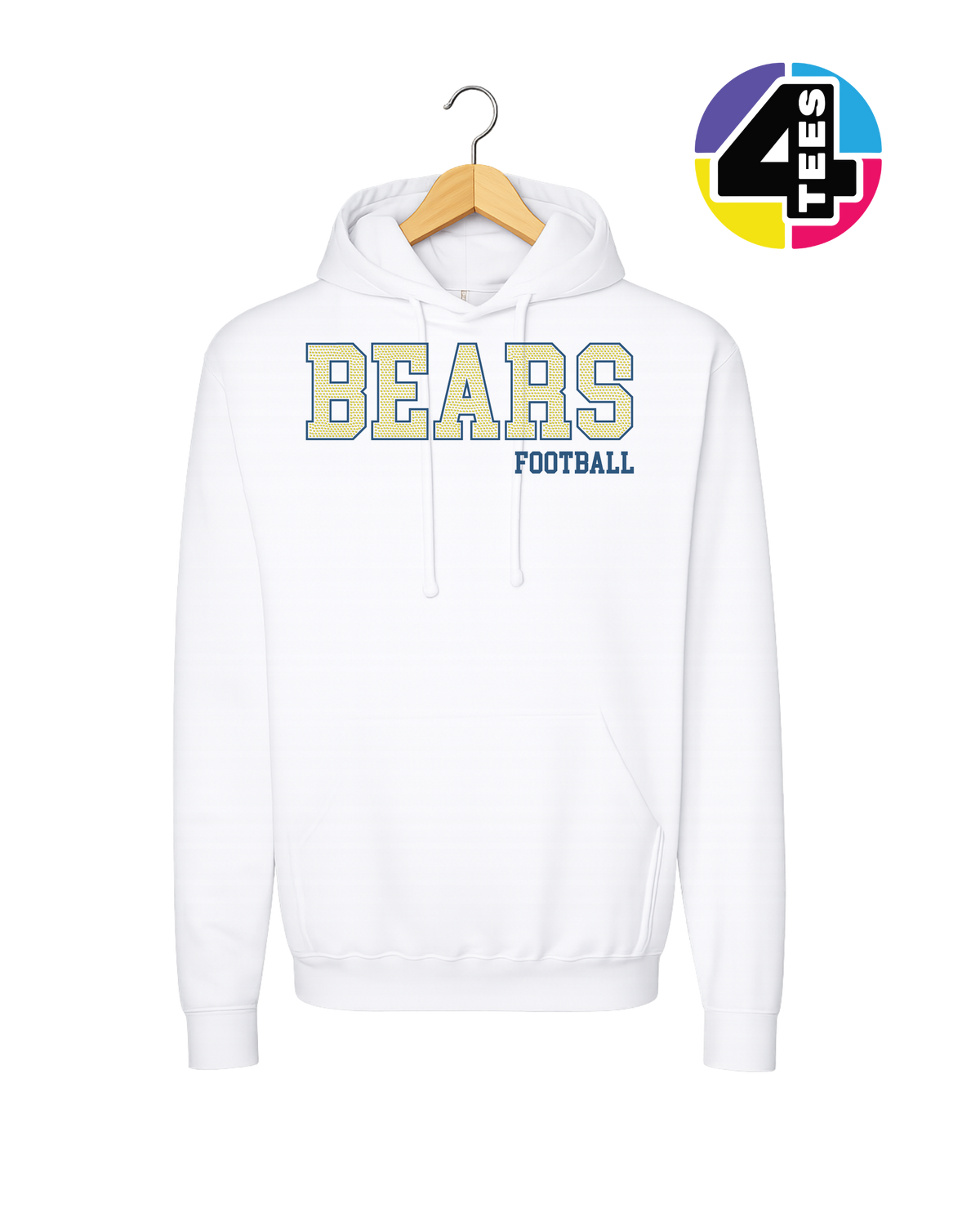 Bears Spangle Football Hoodie