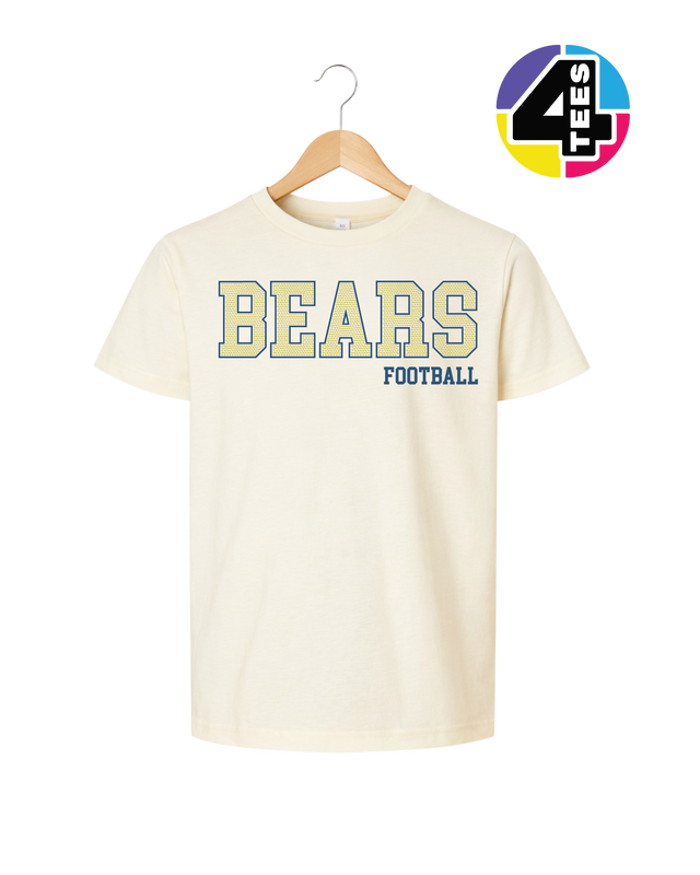 Bears Spangle Football Youth Tee