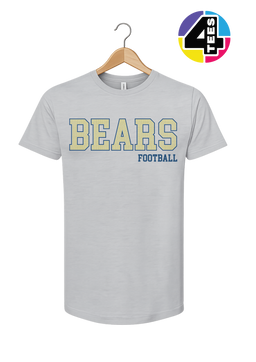 Bears Spangle Football Tee