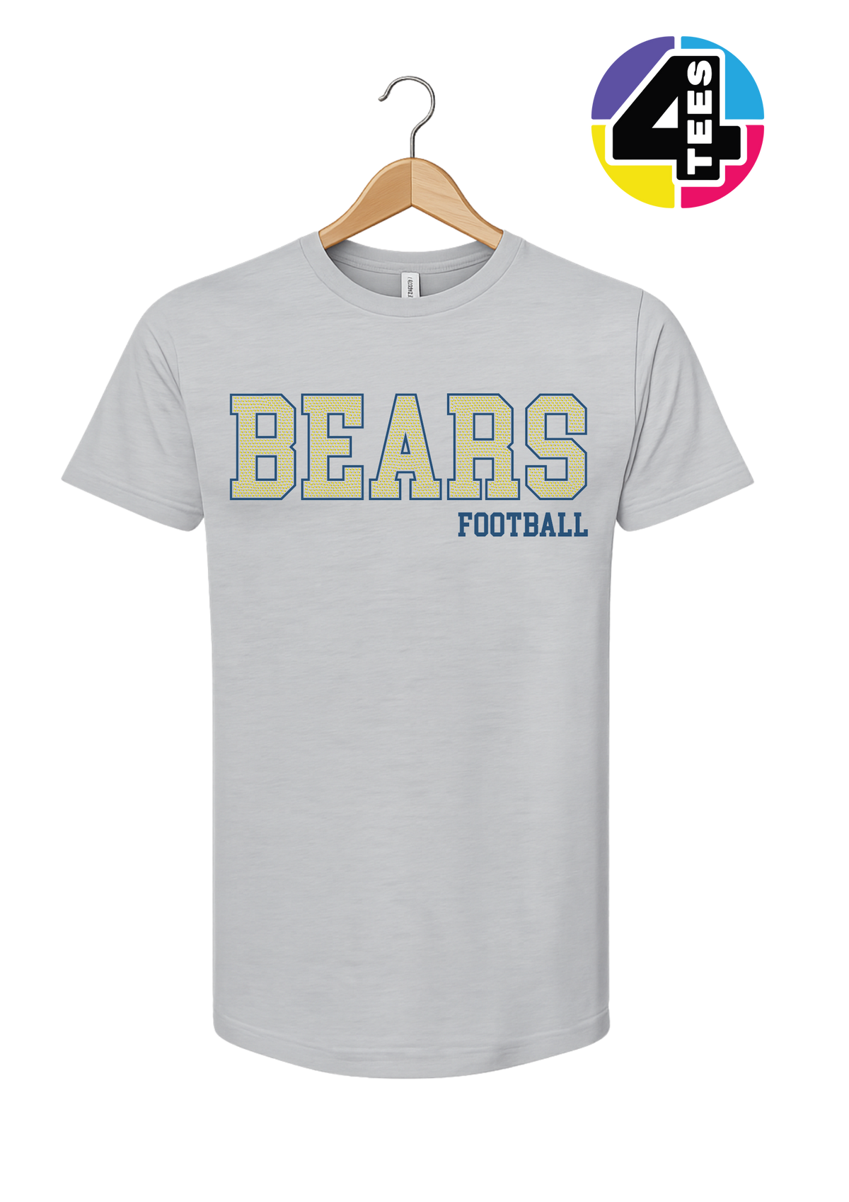 Bears Spangle Football Tee