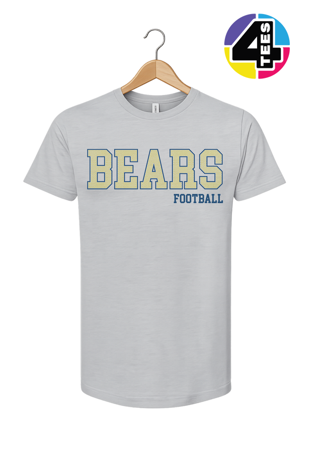 Bears Spangle Football Tee