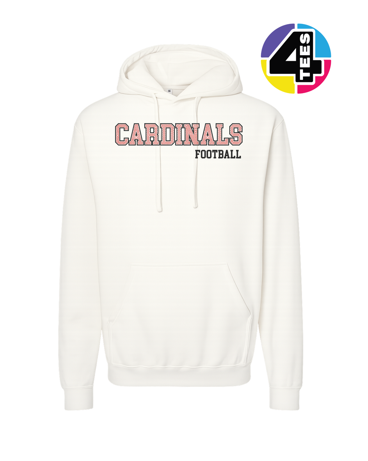 Cardinals Spangle Football Hoodie