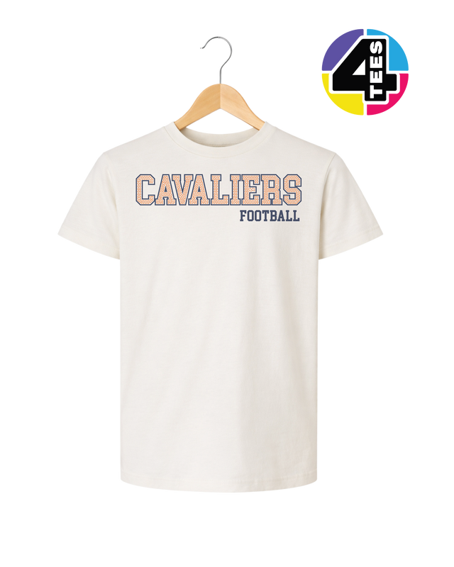 Cavaliers Spangle Football Youth Tee
