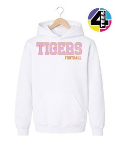 Tigers Spangle Football Youth Hoodie