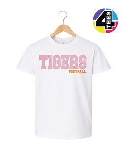 Tigers Spangle Football Youth Tee