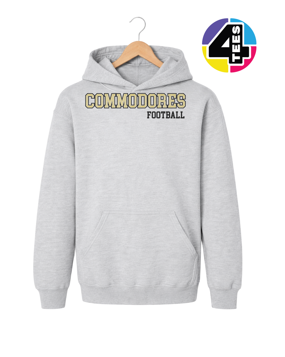 Commodores Spangle Football Youth Hoodie