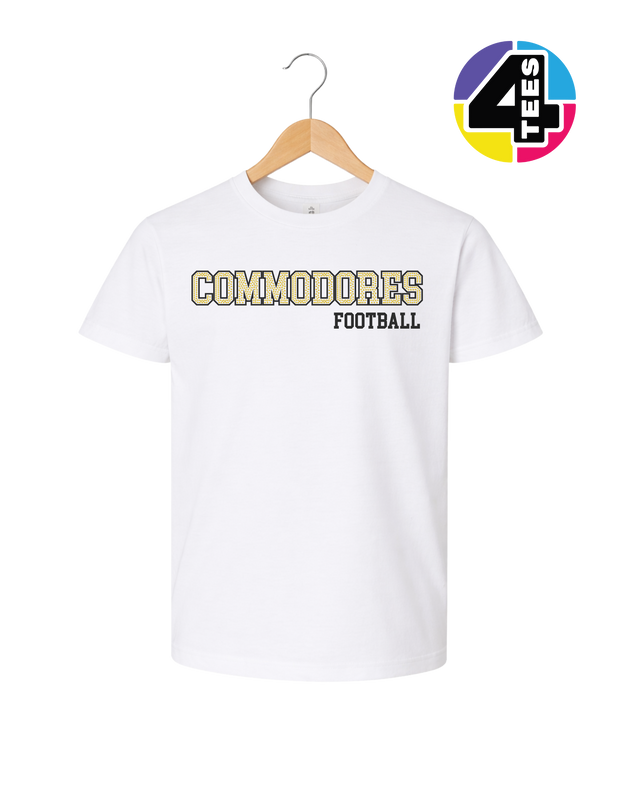Commodores Spangle Football Youth Tee
