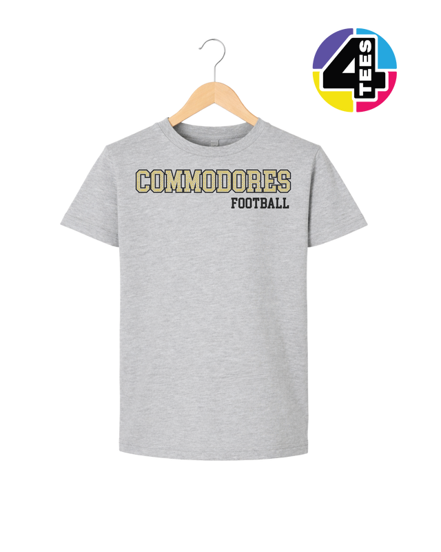 Commodores Spangle Football Youth Tee