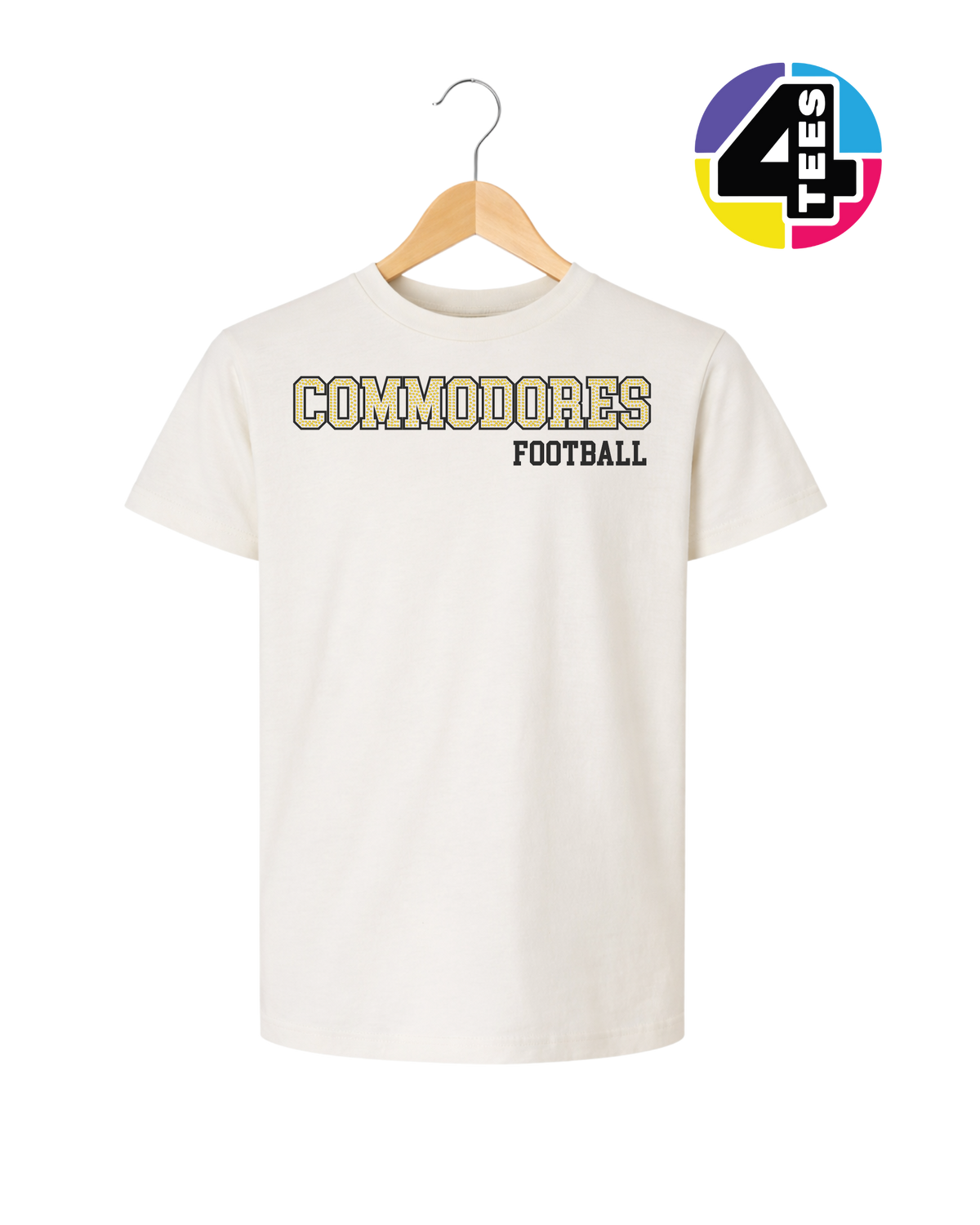 Commodores Spangle Football Youth Tee